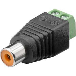 Mufa RCA mama rapida prindere cu surub tip regleta Goobay 76741