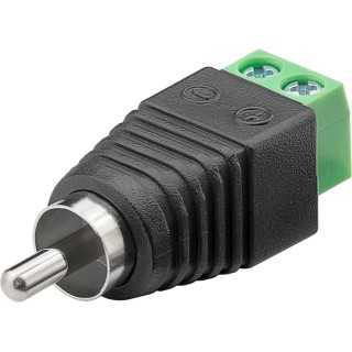 Mufa RCA tata rapida tip regleta prindere cu surub Goobay 76740