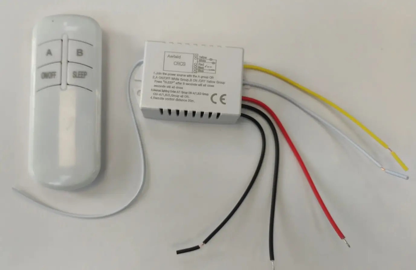 Modul control 220VAC cu telecomanda 2 iesiri MODUL-CONT2