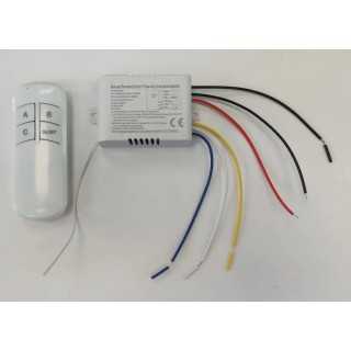 Modul control 220VAC cu telecomanda 3 iesiri MODUL-CONT3