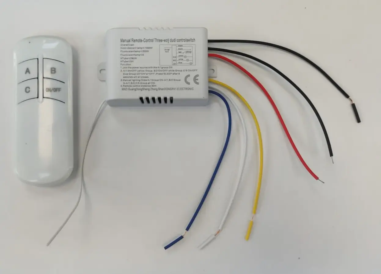 Modul control 220VAC cu telecomanda 3 iesiri MODUL-CONT3