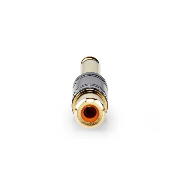 Adaptor audio MONO JACK 6.35 mm tata - RCA mama gri Nedis