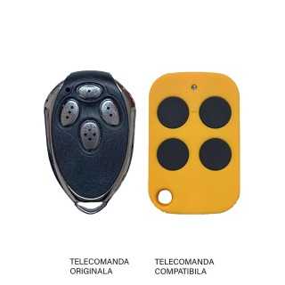 Telecomanda inlocuitoare poarta garaj Alutech AT-4AR 4 Butoane/ cod saritor/ 433.92Mhz (856)