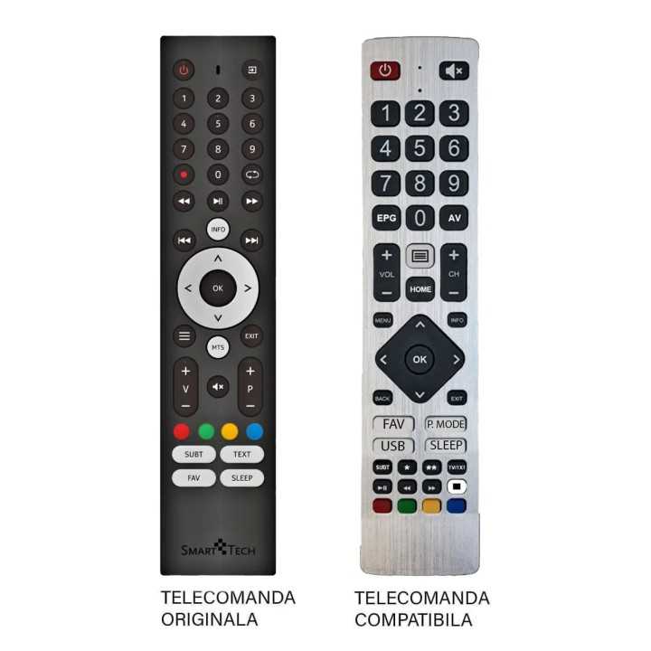 Telecomanda inlocuitoare compatibila TV SmartTech RC-N01 45K (137)