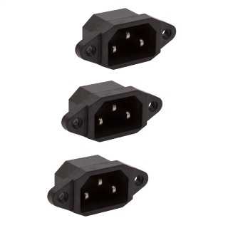 Set 3 mufe tata PC 10A 250V montabile pe panou M`N`C 05239-3