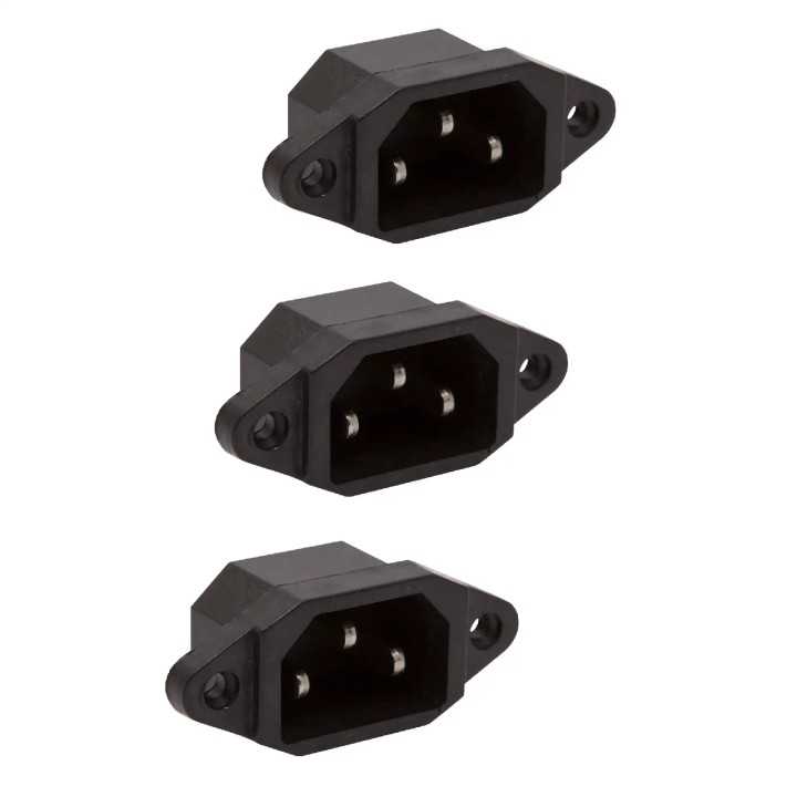 Set 3 mufe tata PC 10A 250V montabile pe panou M`N`C 05239-3