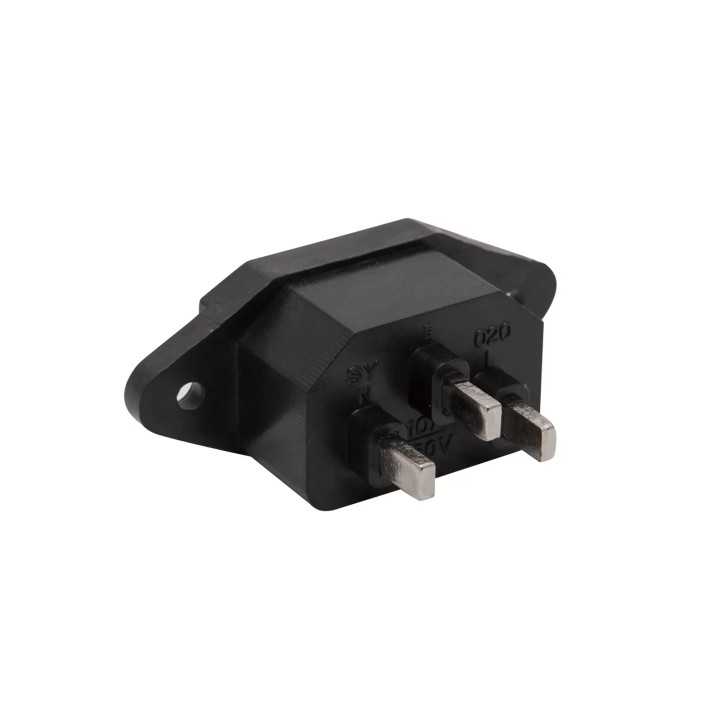Mufa CA tata PC montabil pe panou 10A 250V M'N'C 05239