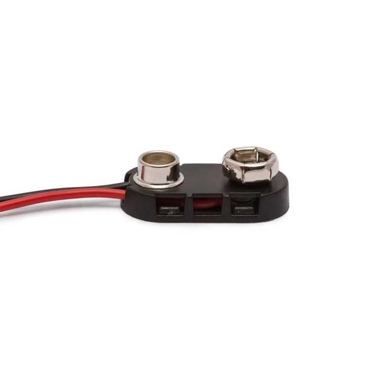 Conector baterie 9V ranforsat pe fir 15cm M'N'C 05316