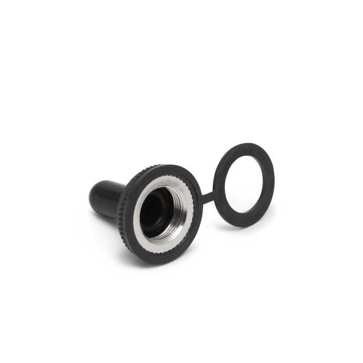 Set 3 capisoane ermetice din silicon negru pentru comutatoare cu brat 16.5x26mm M`N`C 09013-3