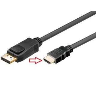 Cablu DisplayPort la HDMI 10m contacte aurite Full HD 1920x1080P 50Hz