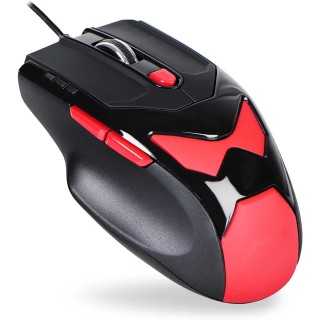 Gaming mouse LASER USB 800-1200-2100-3400DPI 6 butoane 76g cu 4x4.2g greutati interschimbabile DONZO DO959-BL