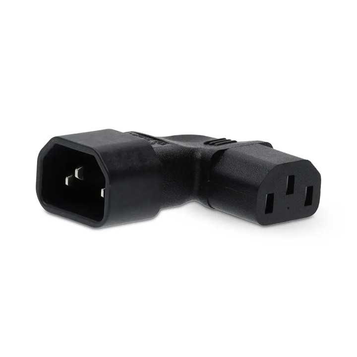 Adaptor alimentare unghi drept IEC-320-C13 la IEC-320-C14 Nedis CEGB11904BK