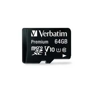 Memorie Premium MicroSDXC Card VERBATIM 64GB Clasa 10 UHS-I U1 44084