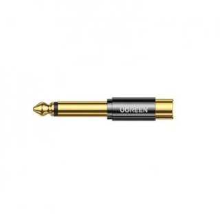Adaptor audio Ugreen 80731 AV169 Jack 6.35 mm tata la RCA mama auriu