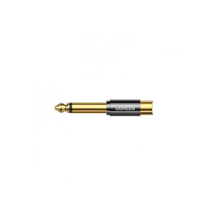 Adaptor audio Ugreen 80731 AV169 Jack 6.35 mm tata la RCA mama auriu