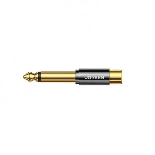 Adaptor audio Ugreen 80731 AV169 Jack 6.35 mm tata la RCA mama auriu