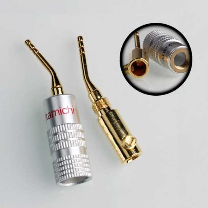Mufa banana la 90 grade tata inel negru 2mm metal cu surub