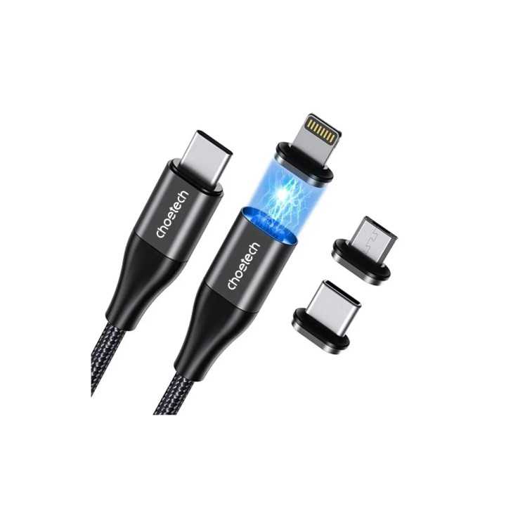 Cablu incarcator/date USB-C - USB-C 1.2m PD3.0 60W 20V/3A varfuri magnetice Choetech XCC1034