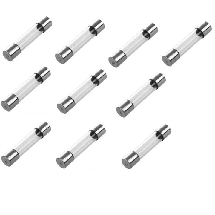 Set 10 sigurante T2A intarziere 250VAC 5x20mm ceramica cilindrica SCHURTER 0001.2507-10