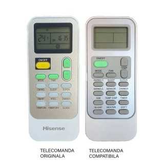 Telecomanda inlocuitoare compatibila Aer Conditionat Hisense DG11J1-91 (433-1)