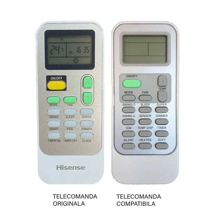 Telecomanda inlocuitoare compatibila Aer Conditionat Hisense DG11J1-91 (433-1)