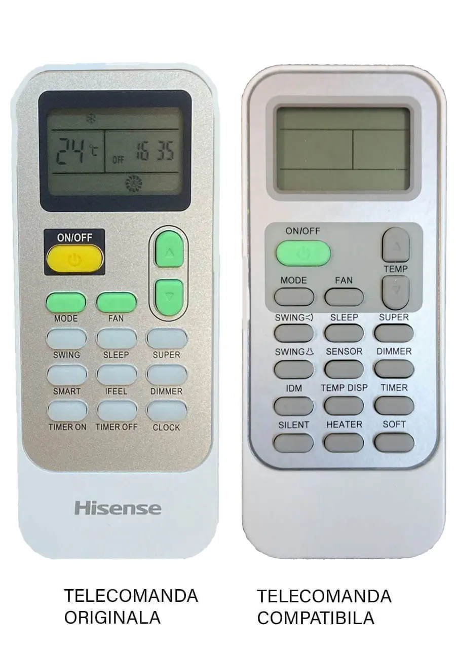 Telecomanda inlocuitoare compatibila Aer Conditionat Hisense DG11J1-91 (433-1)