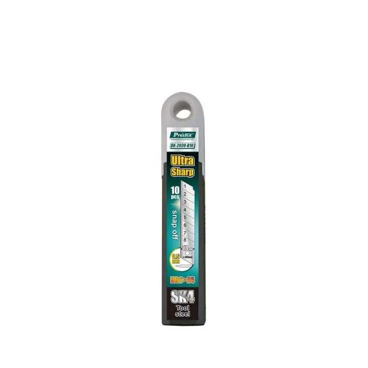 Set 10 lame pentru cutter 18mm x 100mm Proskit DK-2039-B10