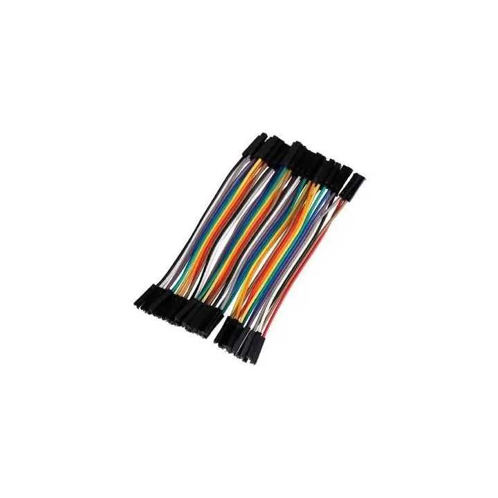 Set cabluri breadboard 2.54mm mama-mama 40 pini 0.63mm 10cm GBC ADZ000330