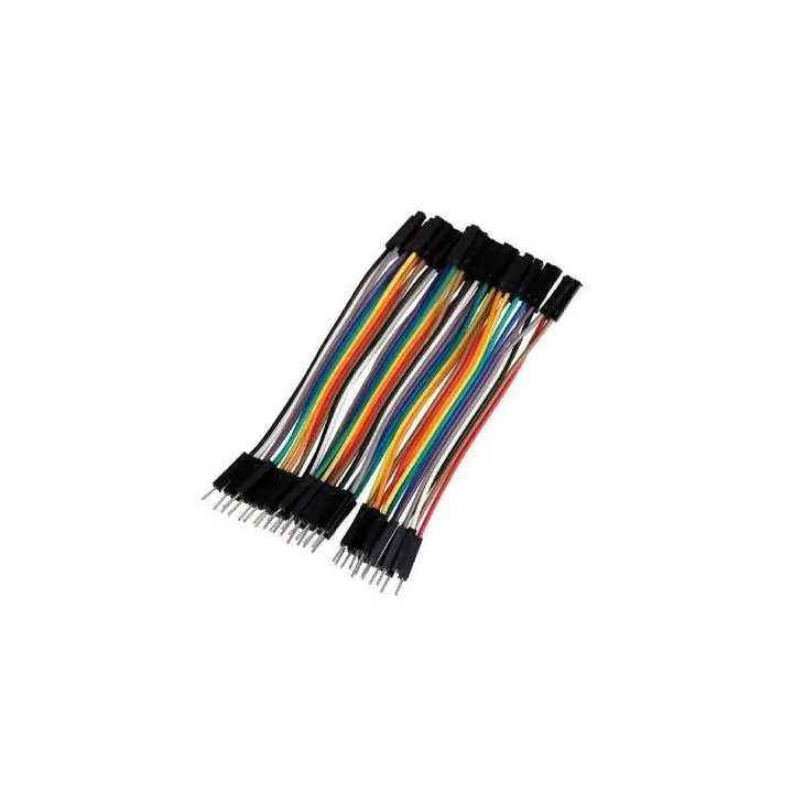 Set cabluri breadboard 2.54mm tata-mama 40 pini 0.63mm 10cm GBC ADZ000320