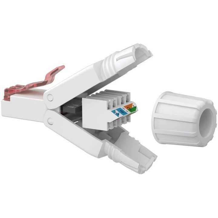Mufa retea RJ45 8P8C UTP Cat6 conectare fara scule AWG22(0.65mm)-24(0.5mm) Goobay 65942