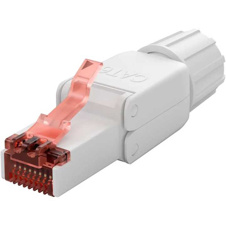 Mufa retea RJ45 8P8C UTP Cat6 conectare fara scule AWG22(0.65mm)-24(0.5mm) Goobay 65942
