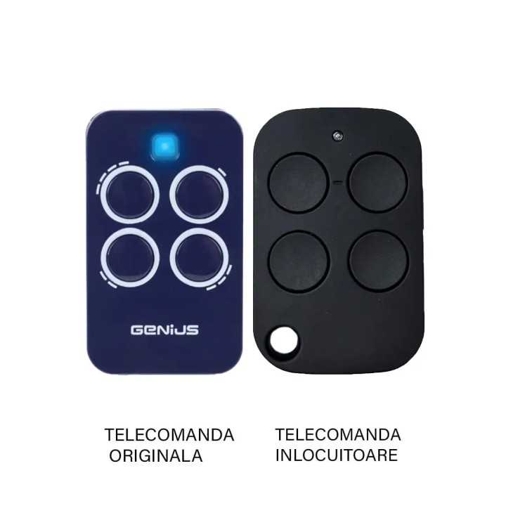 Telecomanda inlocuitoare compatibila poarta garaj 4 Butoane cod saritor 433.92Mhz Genius Echo TX4 (424-1)
