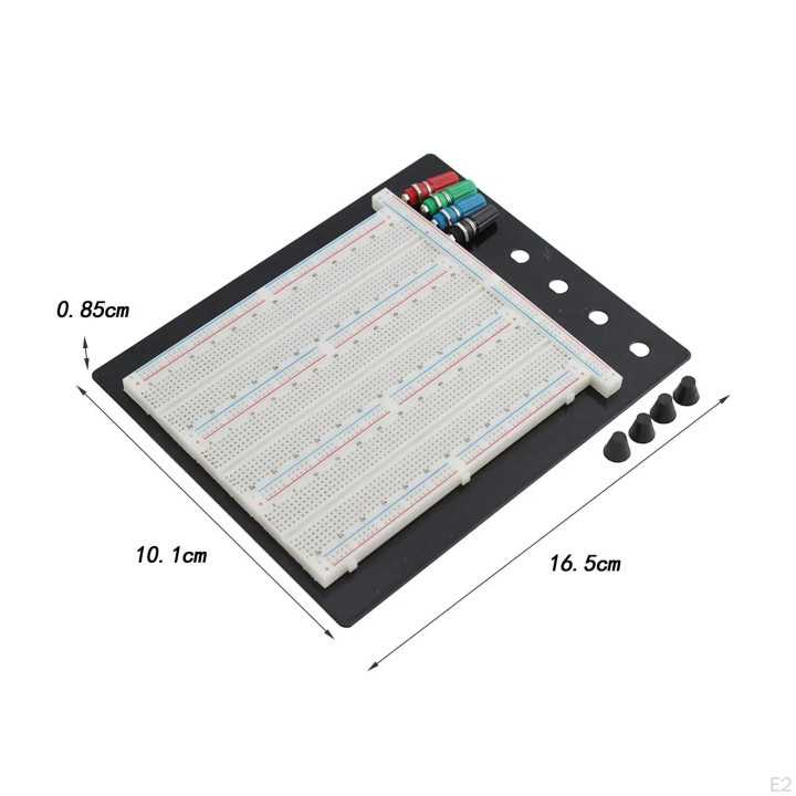Placa test Breadboard cu 2390 de puncte de conectare 20-29AWG 300V/3-5A
