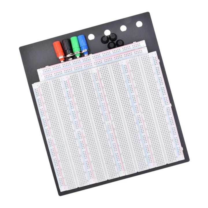 Placa test Breadboard cu 3220 de puncte de conectare 20-29AWG 300V/3-5A