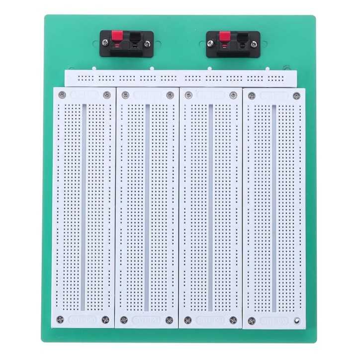 Placa test Breadboard cu 2760 de puncte de conectare 20-29AWG 300V/3-5A
