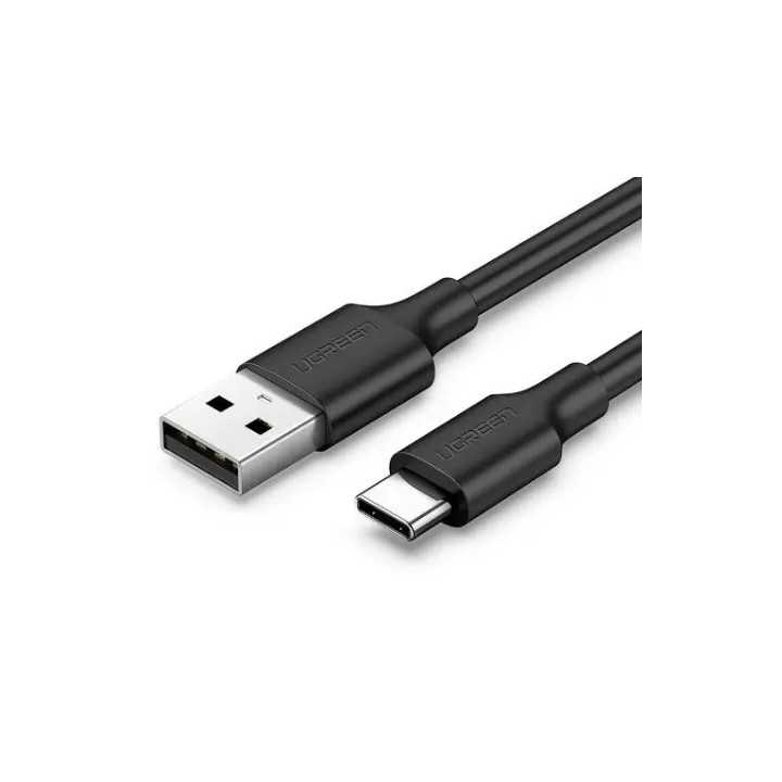 Cablu alimentare si date Fast Charging Data USB la USB Type-C 3A 0.25m negru Ugreen US287 60114
