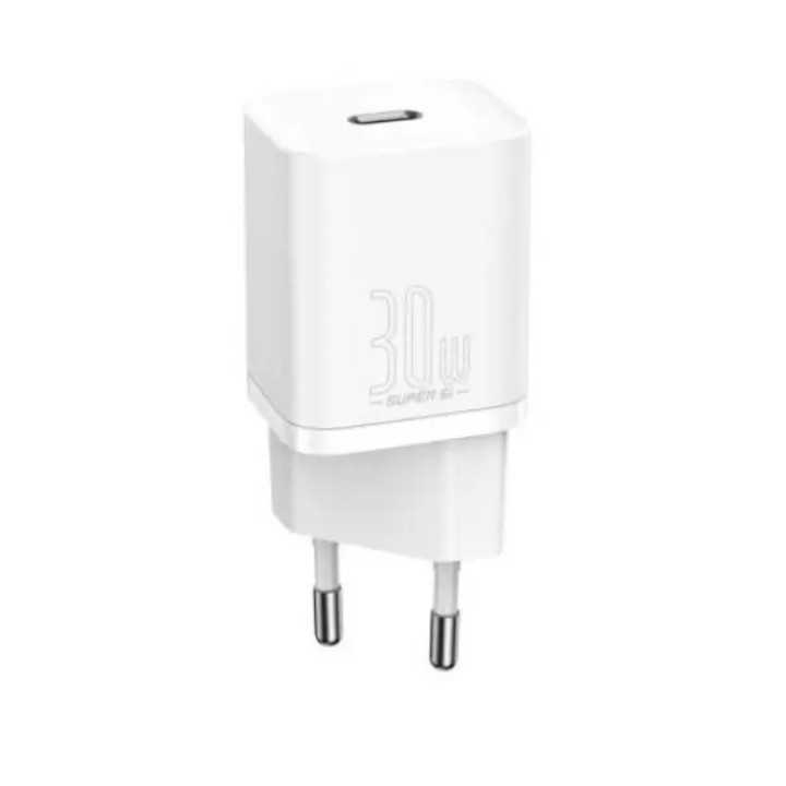 Incarcator retea Baseus Super Si CCSUP-J02 Quick Charge 30W 1x USB Type-C 5V /3A alb