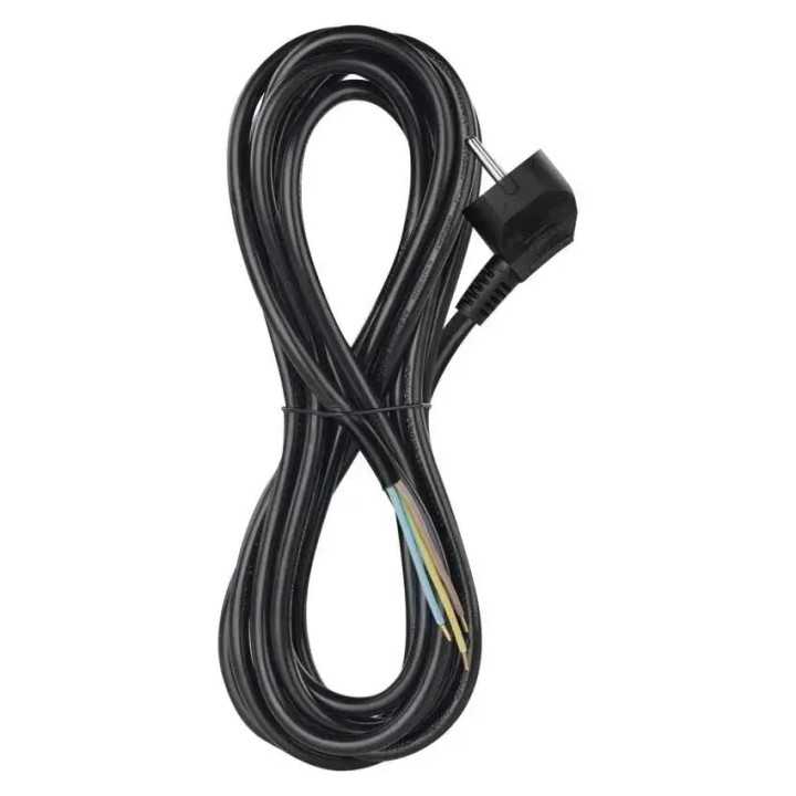 Cablu de alimentare EMOS S18325 flexibil izolatie PVC 3×1.5mm2 5m negru