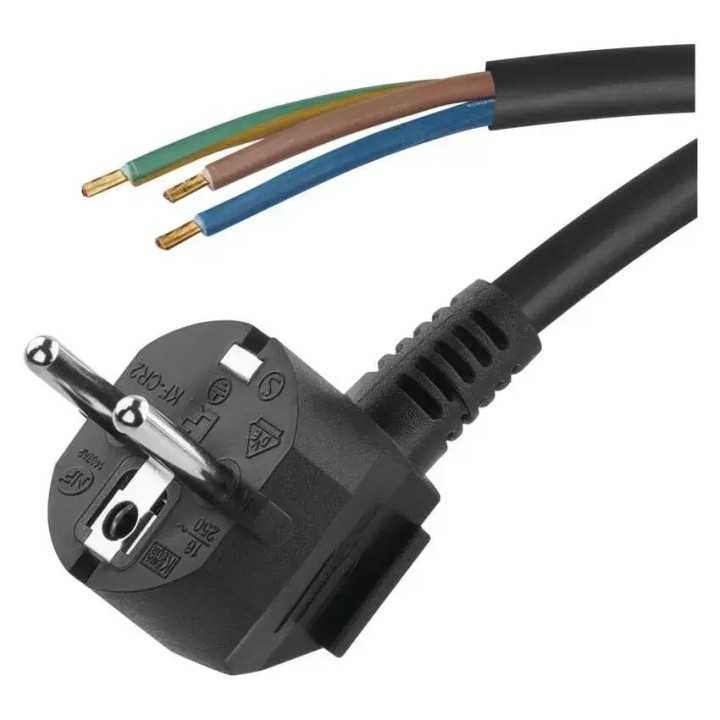Cablu de alimentare EMOS S18323 flexibil izolatie PVC 3x1.5mm2 3m negru