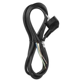 Cablu de alimentare EMOS S18312 flexibil izolatie PVC 3x1mm2 2m negru