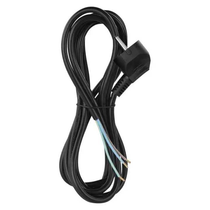 Cablu de alimentare EMOS S18373 flexibil izolatie PVC 3 0.75mm2 3m negru