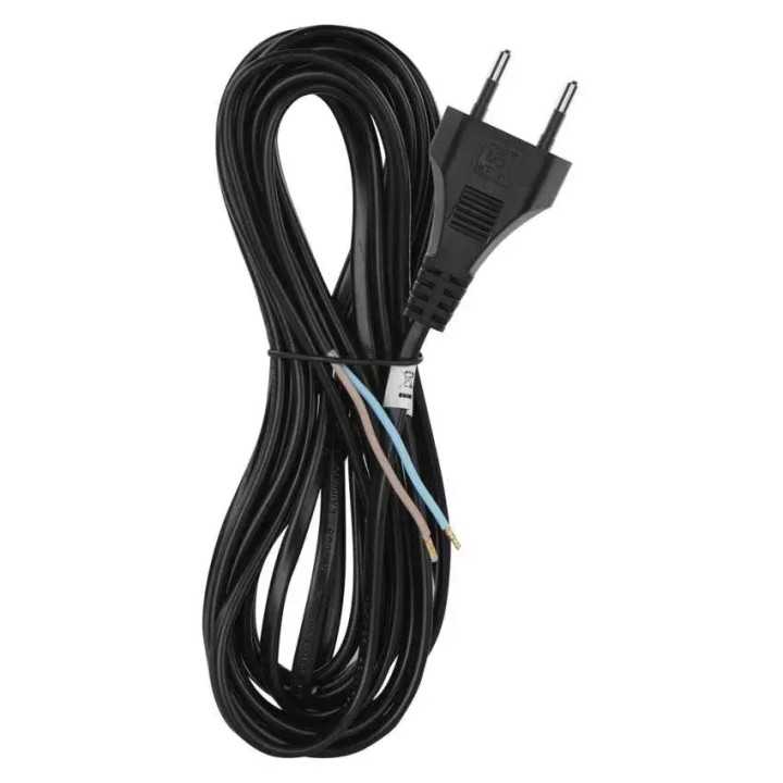 Cablu de alimentare EMOS S19275 flexibil izolatie PVC 2 0.75mm2 5m negru