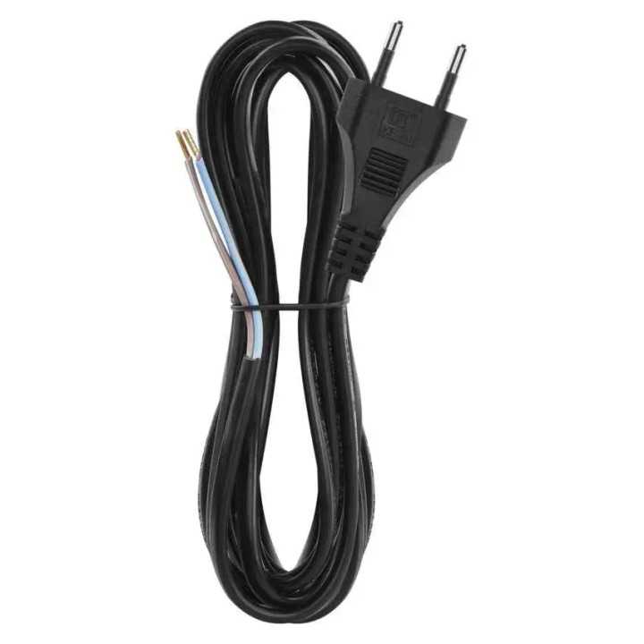 Cablu de alimentare EMOS S19273 flexibil izolatie PVC 2 0.75mm2 3m negru