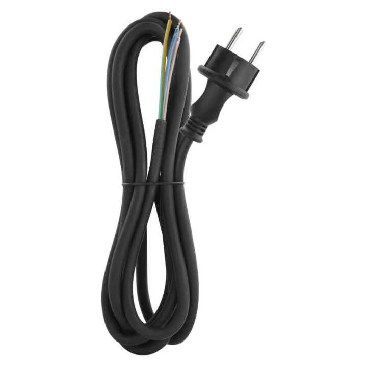 Cablu de alimentare EMOS S03230N flexibil izolatie cauciuc/neopren 3x1.5mm2 H07RN-F 3m negru