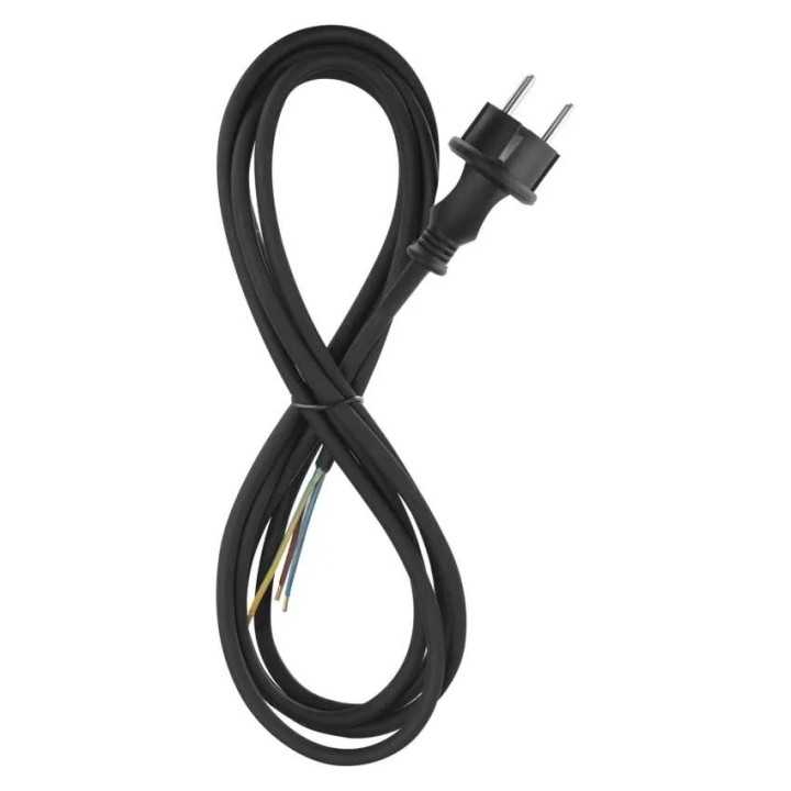 Cablu de alimentare EMOS S03130N flexibil izolatie cauciuc/neopren 3x1mm2 H05RN 3m negru