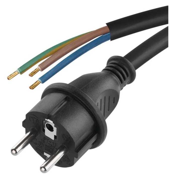 Cablu de alimentare EMOS S03230 nedetasabil flexibil izolatie cauciuc 3x1.5mm2 3m negru