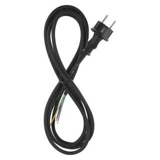 Cablu de alimentare EMOS S03130 nedetasabil flexibil izolatie cauciuc 3x1mm2 3m negru