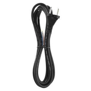 Cablu de alimentare EMOS S03030 nedetasabil flexibil izolatie cauciuc 2x1mm2 3m negru