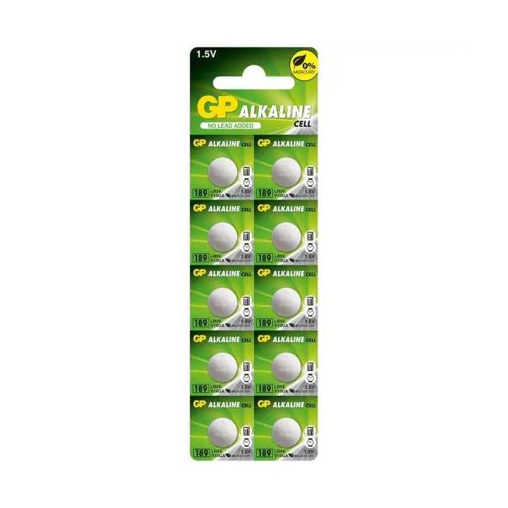 Baterie buton alcalina GP AG10 GP189 LR54 LR1130 1.5V 44mAh 11.6X3.05mm 1buc