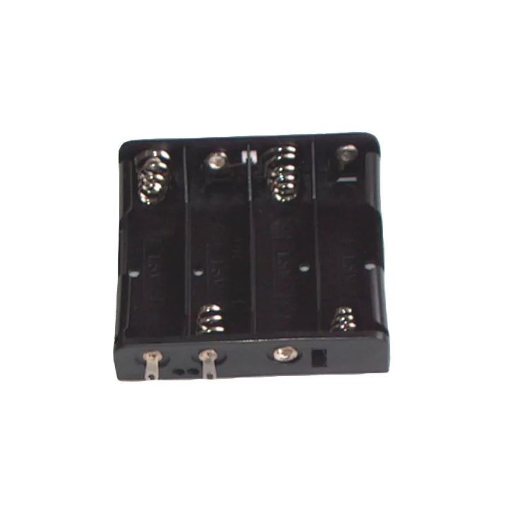 Suport baterii 4x AA cu contacte pentru lipire